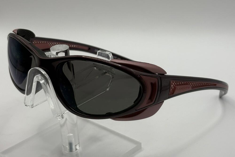 Liberty Sport 653 CS Wrap Sunglasses Pink Gray Lenses 57-17-140 Unisex